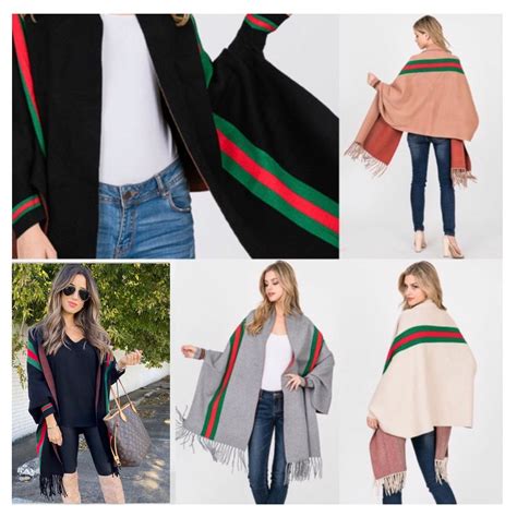 gucci poncho shawl|how to wear gucci shawl.